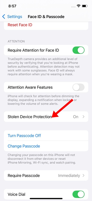 Stolen Device Protection