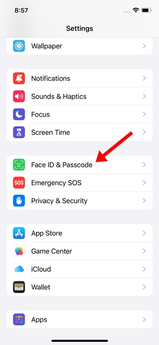 Face ID & Passcode