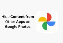 Hide Content from Other Apps on Google Photos