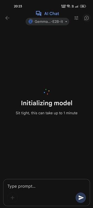 initialize the model