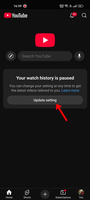 Update Setting
