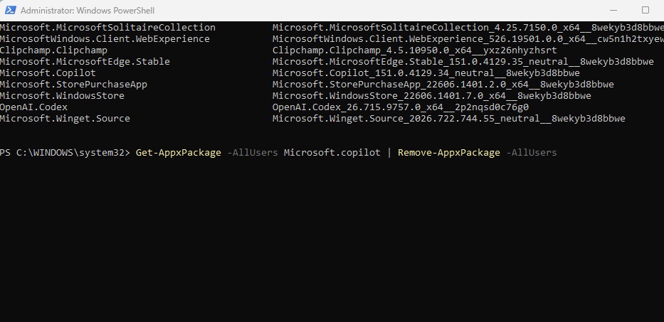 How to Uninstall Programs from CMD or PowerShell on Windows 11 53 remove the app