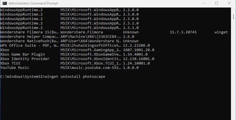 How to Uninstall Programs from CMD or PowerShell on Windows 11 41 following command