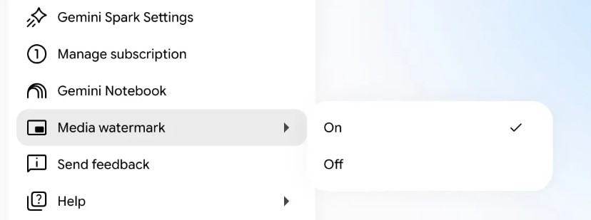Turn Off Media Watermarks on the Gemini App